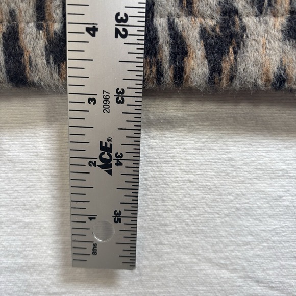 Maurices Women's Leopard Print Sweater Jacket Size L Brown Open Front Cardigan - Picture 5 of 10